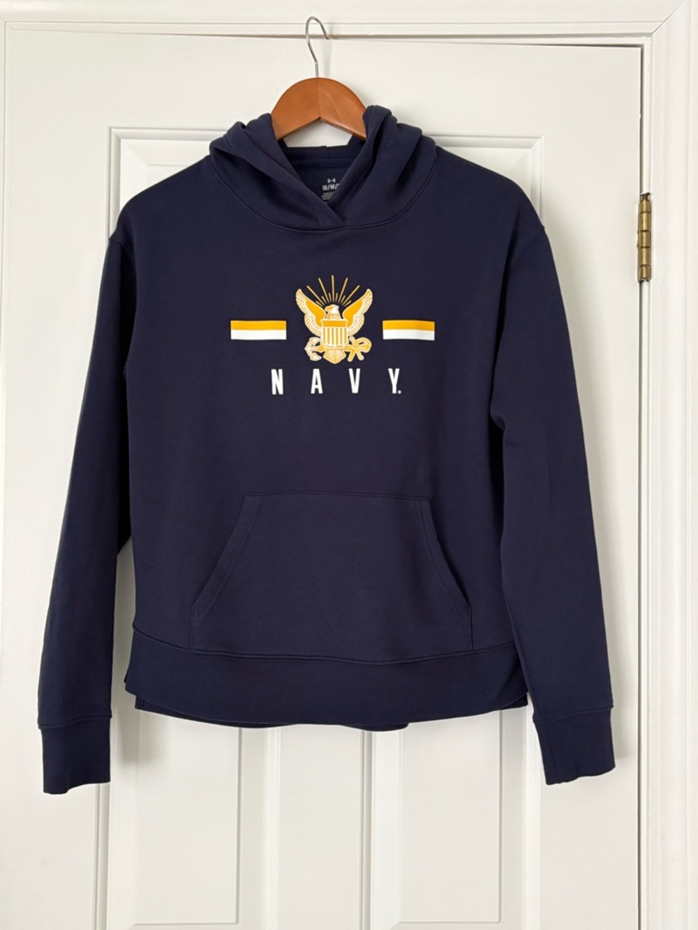 Under Armour US Navy Crest Pullover Hoodie - Mens Medium - New Without Tags